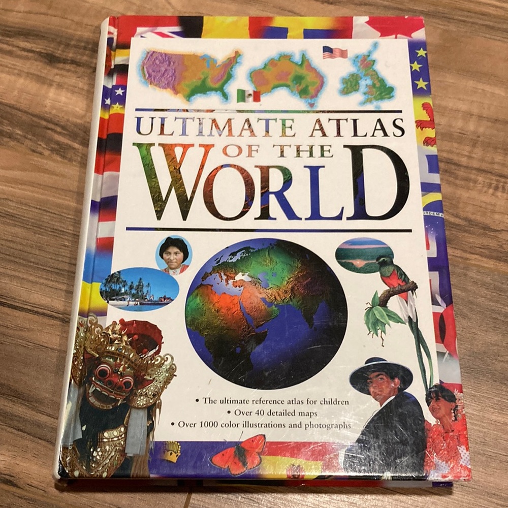Ultimate Atlas of the World ~ hardcover book~ atlas for children